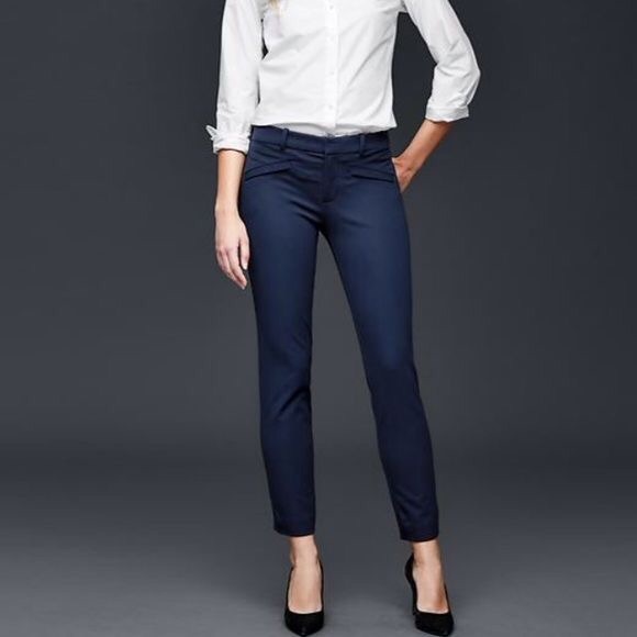 GAP Pants - Gap 10R navy blue skinny ankle pants NWT